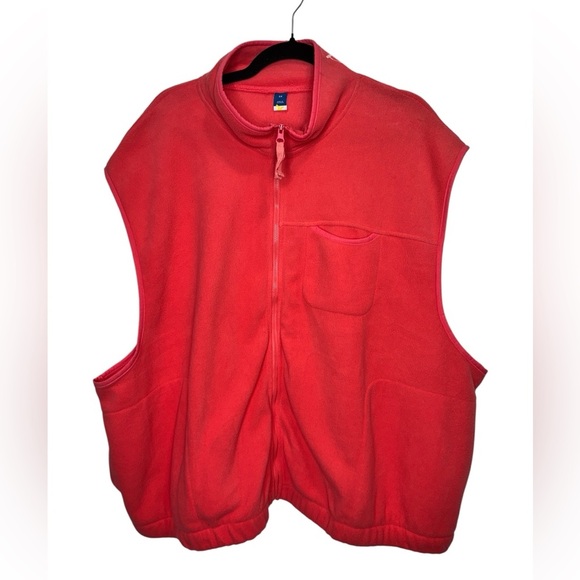 Old Navy Fleece Vest Coral NWOT - Picture 3 of 10